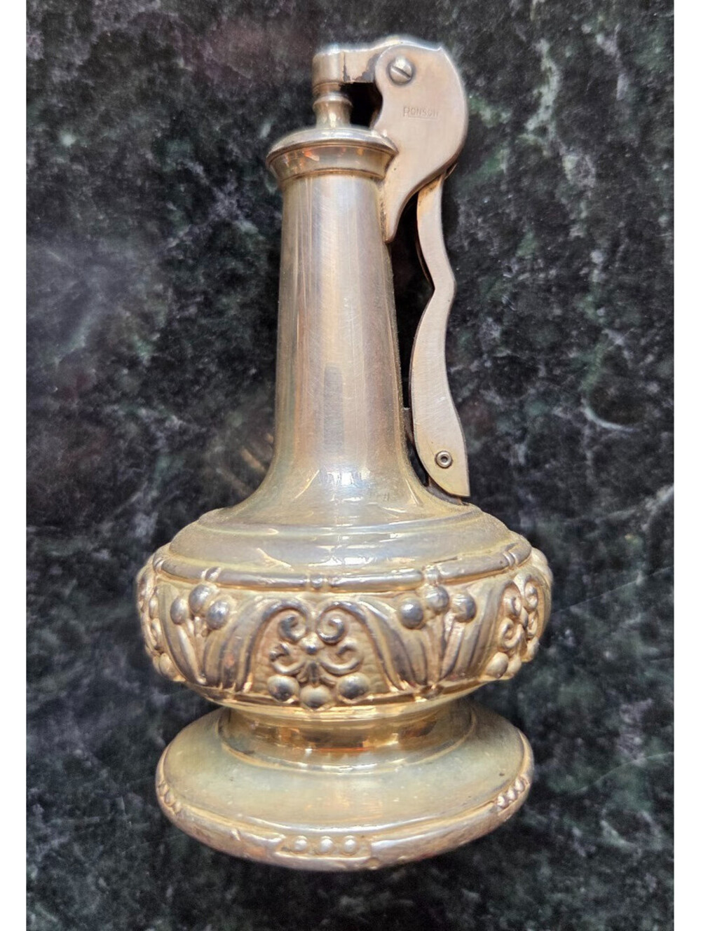 Vintage Ronson "Decanter" Table Lighter – Ornate Butane Torch Vase Style Lighter